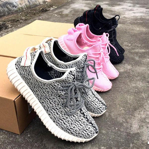 Discount Kanye West 350 Boosts Turtle Dove Running Shoes, Wholesale Women Boost 350 Shoes Sneakers, Lady Pink Moonrock Pirate Black & White
