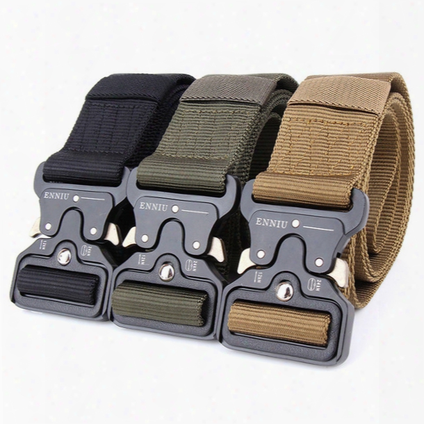 High Quality Belt 3.8cm 4.5cm Women Men Canvas Outdoor Belt Army Tactical Fashion Casual Nylon Belt With Cobra Buckle