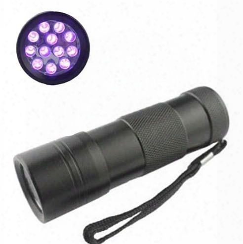 Hot Sale! 12 Led Uv Flashlight Ultra Violet Camp Lamp Torch Anti-fake Uv Flash Light
