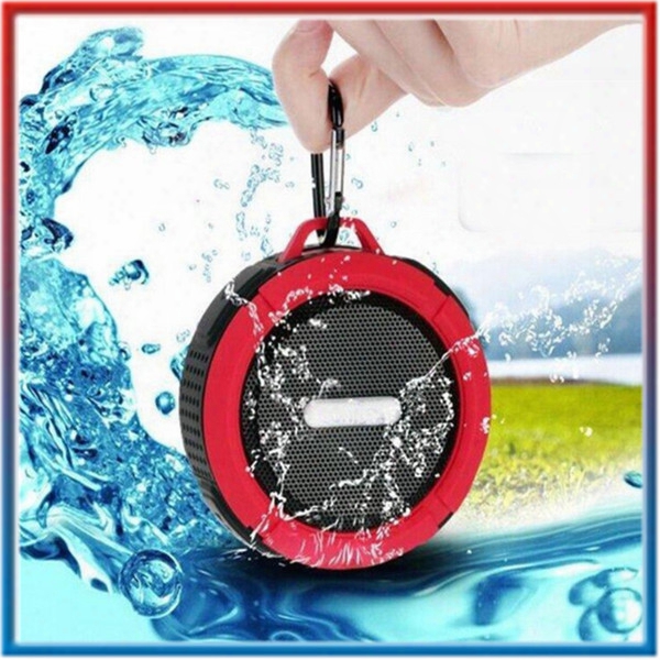 Hotselling C6 Waterproof Bluetooth Speaker Tf Card Support With Hook And Sucker For Outdoor Life Or Car Drivers Safe And Clear Calls