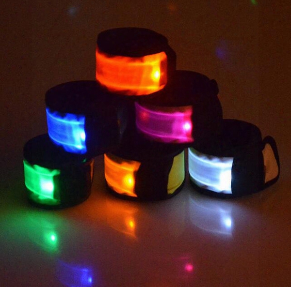 Led Wristbelt Armband Arm Belt Flashing Glowing Armband Belt Cheer Party Night Bars Outdoors Sporst Cycling Safety Armband Lights