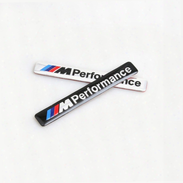 ///m Performance M Power 85x12mm Motorsport Metal Logo Car Sticker Aluminum Type Grill Badge For Bmw E34 E36 E39 E53 E60 E90 F10 F30 M3