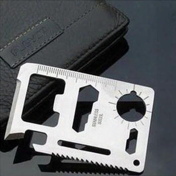 Multi Tools 11 In 1 Mu Ltifunction Outdoor Hunting Survival Tool Card Camping Pocket Military Credit Card Knife 100pcs