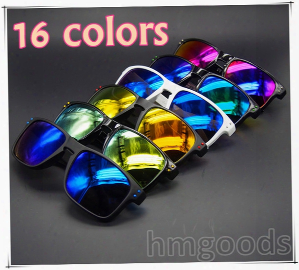 New Brand Design Holbrook Sport 16 Colors Shine Outdoor Eyewear Dot Travel Reflective Woman Man Glasses Sunglasses Goggles Mirror Unisex