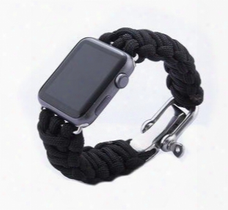 New Parachute Cord Line Watch Band For Apple Watch Band Smart Iwatch Strap Watchband Outdoor Sports Bracelet Bands With Adapters 42mm
