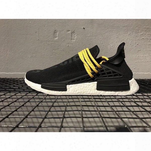 Nmd Human Race Pharrell Williams X Running Shoes 2016 Newest Men&#039;s Breathability Nmd Sneakers Outdoor Black Fashion Jogging Sports Shoe