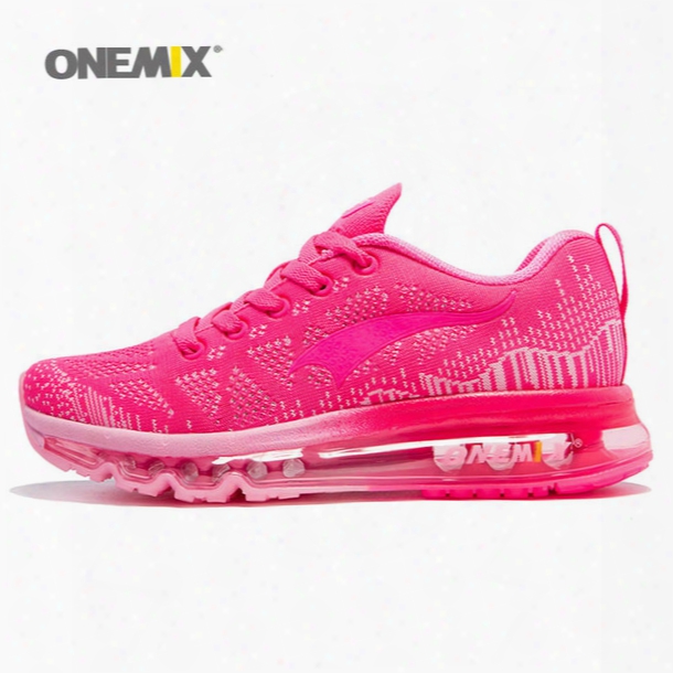 Onemix Woman Running Shoes For Women Air Cushion Shox Athletic Trainers 2017 Womens Sports Shoe Mesh Breathable Outdoor Walking Sneakers 90
