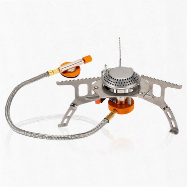 Split Burner 3000w Outdoor Folding Gas Stove Camping Hiking Picnic Stove With Igniter 3000w Camping Equipment Promotion