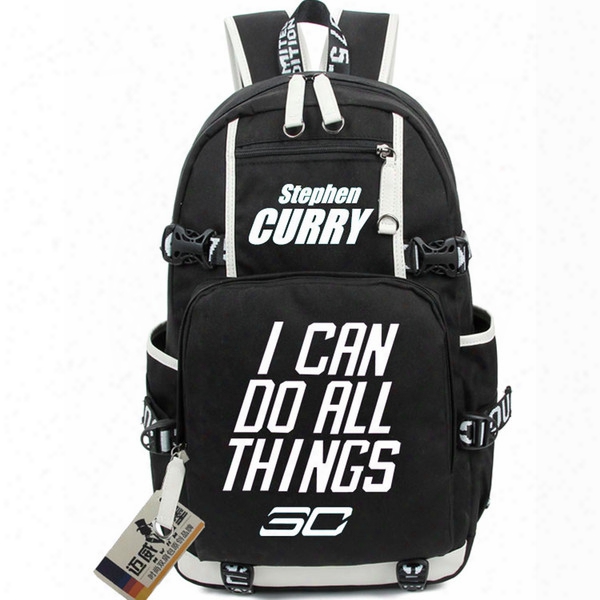 Stephen Curry Backpack Basketball School Bag Club Player Daypack Super Star Schoolbag Outdoor Rucksack Sport Day Pack