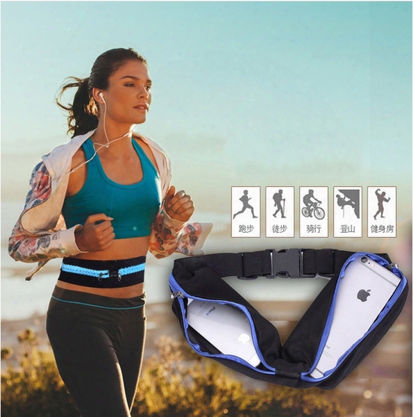 Wholesale Running Waist Bag For Men Women Sport Waist Packs Waterproof Mobile Phone Waist Bags Outdoor Bag Travel Pocket Purs E