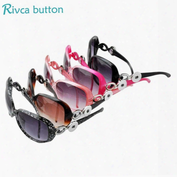 Wholesale-snap Button Sunglasses Women Luxury Fashion Summer Sun Glasses Outdoor Goggles Eyeglasses Fit 18/20mm Snap Button Jewelry