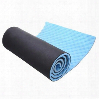 1.5cm Thick Yoga Mat Single Outdoor Exercise Sleeping Camping Yoga Mat With Carrying Straps Evp Blue Utility Yoga Mats Fitness +b