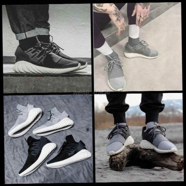 2016 New Arrivals Mens Fashion Kith X Consortium Tubular Doom Tdp Running Shoes Outdoor Sports Sneakers For Men All Black Eur 40-45
