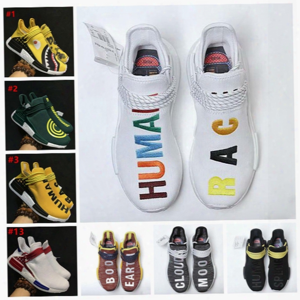 2017 Hot Sale Nmd Eooocx Pharrell Williams Pw Boost Shark/xr1 Duck Camo/birthda Human Race Fashion Casual Sports Running Shoes Size  40-45