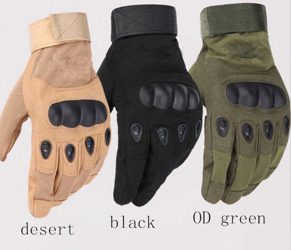 Army Tactical Glove Full Finger Outdoor Glove Anti-skidding Sporting Gloves 3 Colors 9 Size For Option