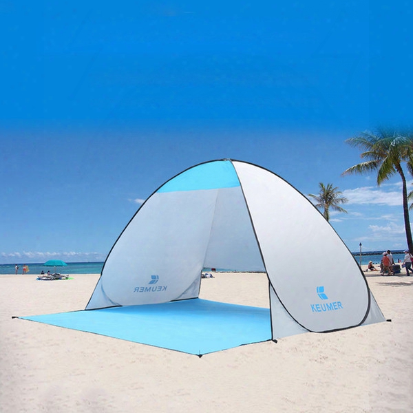 Beach Tents Outdoor Automatic Quick Opening Convenient Ultra-thin Folding Tent Cloth A Variety Of Colors Double Fishing Tarpaulin