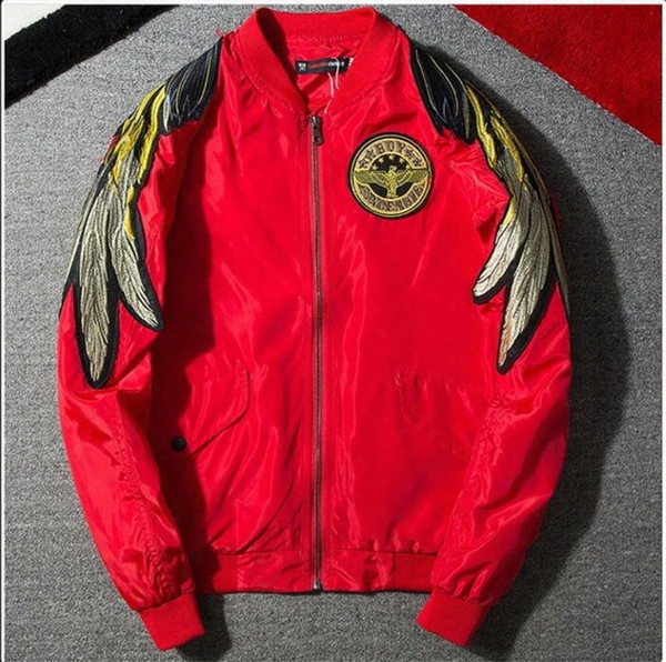 Boy London Embroidery Wing Jacket Hip Hop Skateboard Men Yeezus Ma-1 Flight Jacket Coat Men Outdoor Sport Jacket