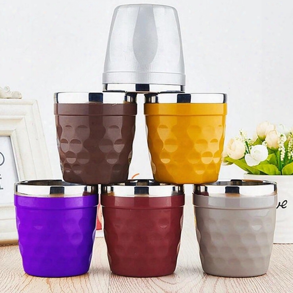 Colorful Beer Coffee Mugs 180ml Stainless Steel Wne Glasses Child Water Cup Outdoor Scald Prevention Cups Ooa2284