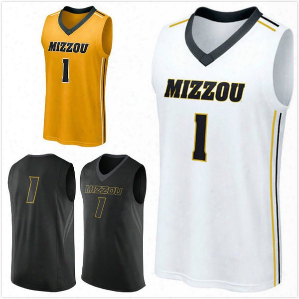 Custom Made #1 Missouri Tigers Men College Jersey Embroidery Athletic Outdoor Apparel Jersey Size S-5xl Any Name And Number