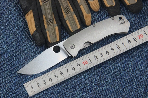 Free Delivery Of High Quality C186 Titanium Alloy Folding Knife Blade Material: D2 Outdoor Survival Professional Knives Hunting Knife