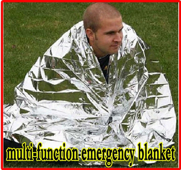 Hot Multi-function Outdoor Camping Waterproof Emergency Survival Insulation Foil Thermal First Aid Rescue Blanket Disaster Response Tool