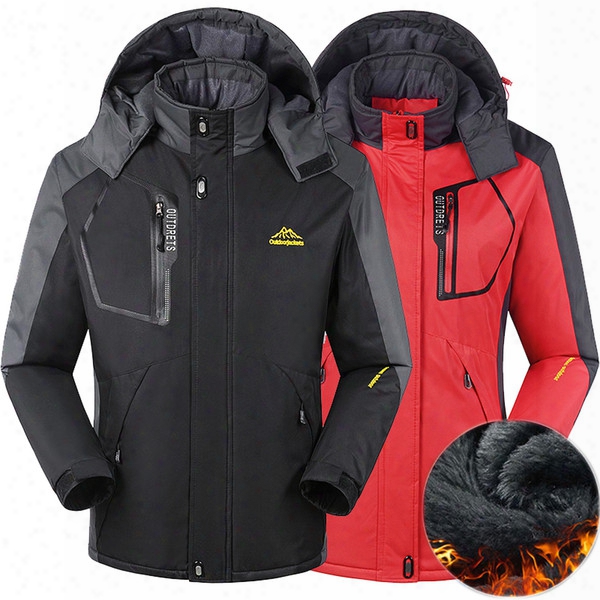 Men Women Winter Jacket Hiking Coat For Men Outdoor Thermal Windbreaker Jaqueta Camping Skiing Sport Jacket Waterproof Windproof Jackets