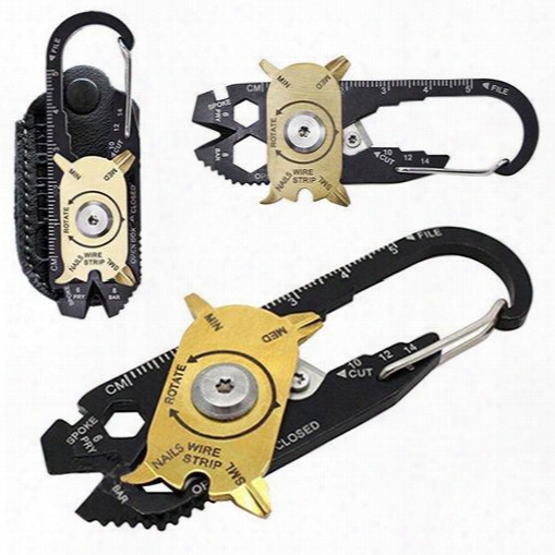 Mini Edc Utility Fixr 20 In1 Gadget Pocket Multi Tool Boottle Opener Key Ring Keychain Screwdriver Outdoor Tools Free Shipping