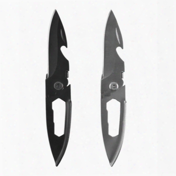 Mini Key Chain Knivves Multifunction Fruit Knife Bottle Opener Folding Blade Pocket Knife Outdoor Survival Self-defense Tools 2504063