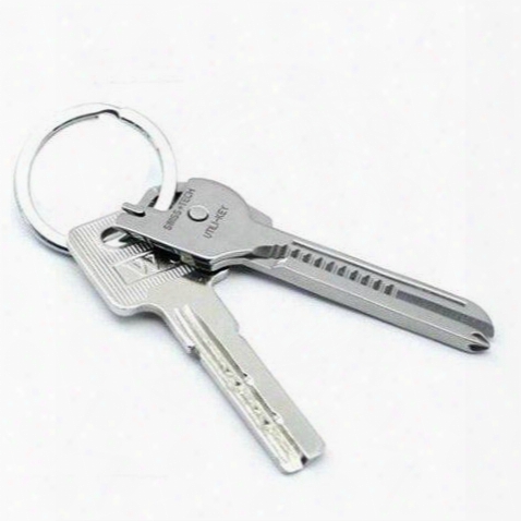 New 6 In 1 Utili-key Mini Multitool Keyring Pocket Knife Folding Knife Without Retail Package 00455