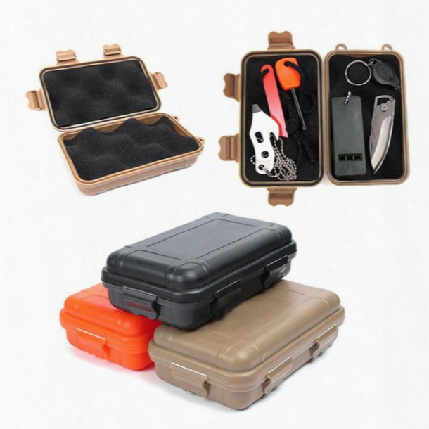 New Arrive S/l Size Outdoor Plastic Waterproof Airtight Survival Case Container Cammping Outdoor Travel Storage Box Hot Sale