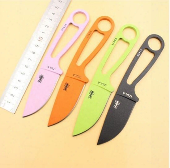 New Esee Small Fixed Blade Straight Knife, Protable Ant Izula Outdoor Survival Knives,camping Hunting Pocket Tool 4 Colors