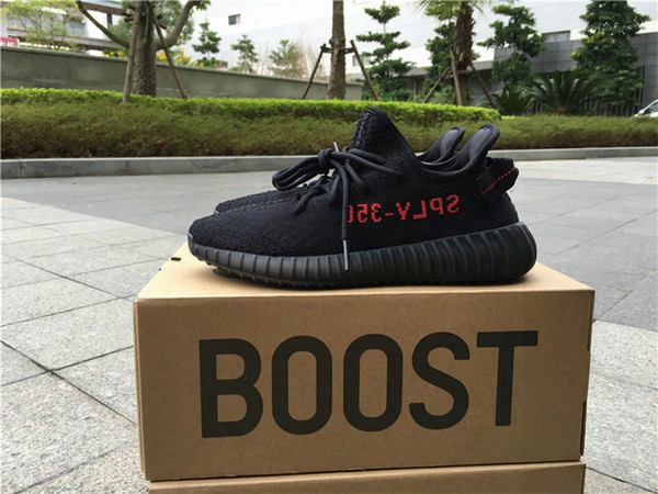 Original Boost 350 V2 Sply Core Black Red Bred Cp9652 Running Shoes Core Black Core White Sport Shoes
