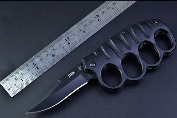 Outdoor Safe Knife Pun Ch Button Cold Steel Knuckle Knives Brass Knuckle Knife Knuckle Dusters Folding Blade Boxing Finger