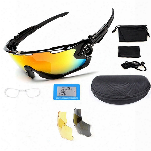 Outdoor Sports Glasses Fashion Cycling Sunglasses Tactical Glasses Three Lens Changeable Sunglass Fashion Cycling Sports Glasses