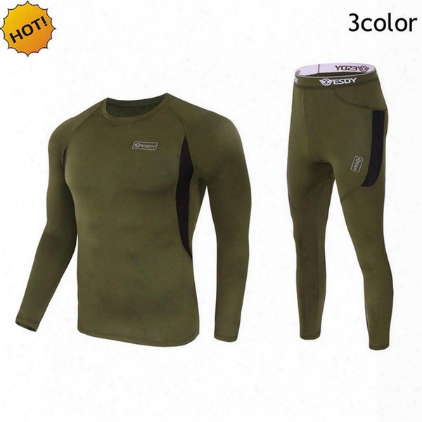 Outdoor Winter Thermal Mens Underwear Tactical Sport Fleece Warm Garments Pullover Long Sleeve Military Quick-drying Corsets Men