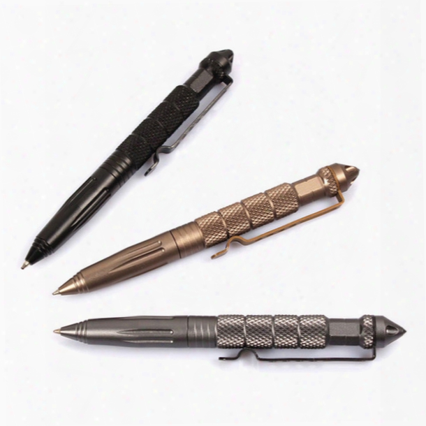 Portable Aluminum Multi-functional Tactical Pen Hot-sale Outdoor Hiking Climbing Aviation Aluminum Anti-skid Self Defense Tool 0601318