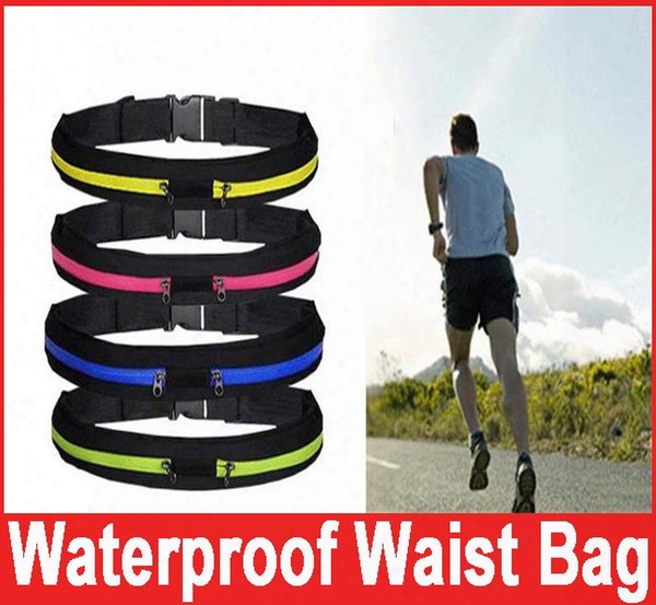 Running Waist Bag For Men Women Sport Waist Packs Waterproof Mobile Phone Single Double Waist Bags Outdoor Bag Travel Pocket Purse 6colors