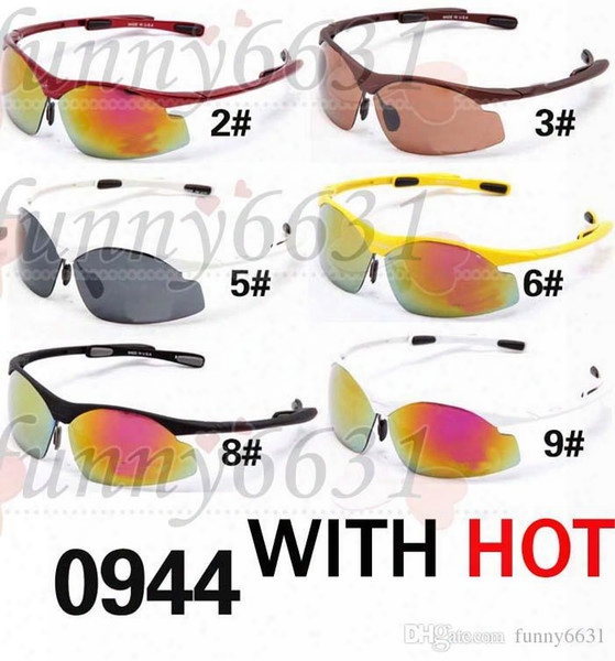 Summer Men Riding Wind Small Sunglasses Women Sport Cycling Sun Glasses Fashion Outdoor Dazzle Colour Sun Glasses 10color Free Shipping