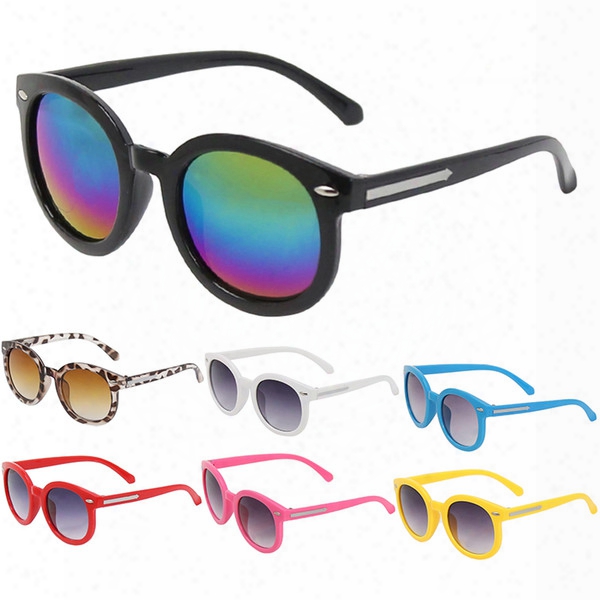 Wholesale-baby Kid Sunglasses Plastic Frame Children Goggles Glasses Boys Grils Outdoor Uv400 Round Sun Glasses Oculos Infantil Eyewear Y1