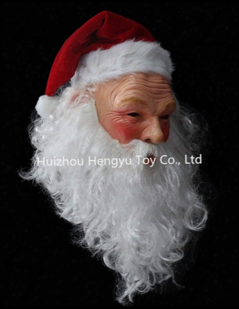 Wholesale- Huizhou Education Toys Realistic Outdoor Ornament Chrismas Mask Santa Claus Costume