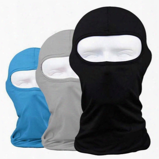 Wholesale Outdoor Protection Full Face Lycra Balaclava Headwear Ski Neck Cycling Masks Motorcycle Bike Mask Free Shipping