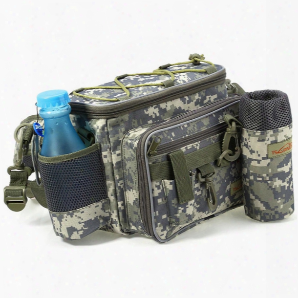 Wholesale- Tactical Picnic Shoulder Bag Molle Edc Camouflage Belt Pouch Multifunctional For Men Camping Hiking Fishing Phone Pouch