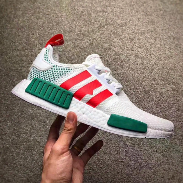 With Original Box Nmd X Krispy Kreme Running Shoes Women Mens Shoes Real Boost White Casual Shoes Summer 36-45 Best Quality 36-45