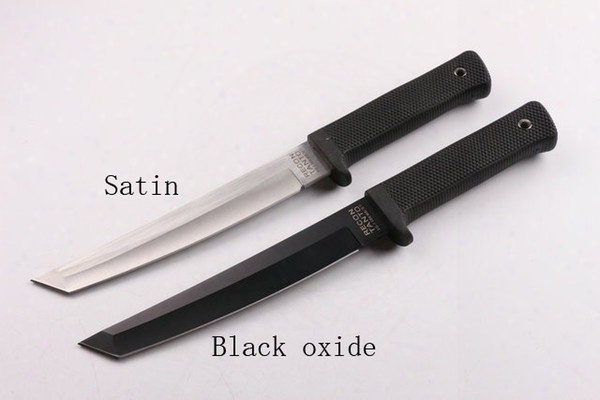 2016 New Oem Cold Steel Outdoor Survival Straight Knif E440c 59hrc Steel Tanto Point Blade Knife Knives With Abs K Sheath