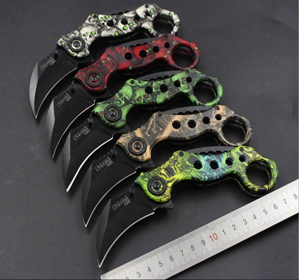 2016 New!!sog Claw Karambit Folding Knife 440c Steel Outdoor Gear Edc Pocket Tool Fast Open Hunting Tactical Knives Scorpion Sharp Claw