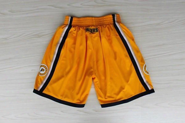 2017 New Outdoor Basketball Shorts, Pacers Blue White Yel Low Shorts Three Basketball Shorts. Free Freight.