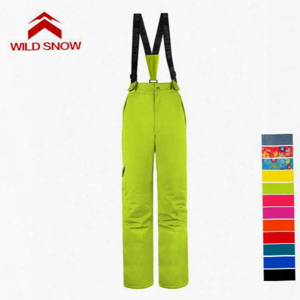 2017 New Outdoor Hiking Pants Women Camping Climbing Trecking Ski Softshell Trousers Windproof Waterproof Bib Snow Pants Plus Size