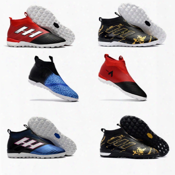 2018 Fishion Laceless Ace 17+ Purecontrol Fg Dragon Soccer Shoes 17.1 Outdoor Football Boots Ace Tango 17+ Purecontrol Tf In Soccer Cleats