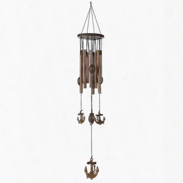 62cm Carillon Outdoor Living Yard Wind Chimes 9 Tubes Bells Garden Windchime Decoration Crafts For Home Hanging Decor