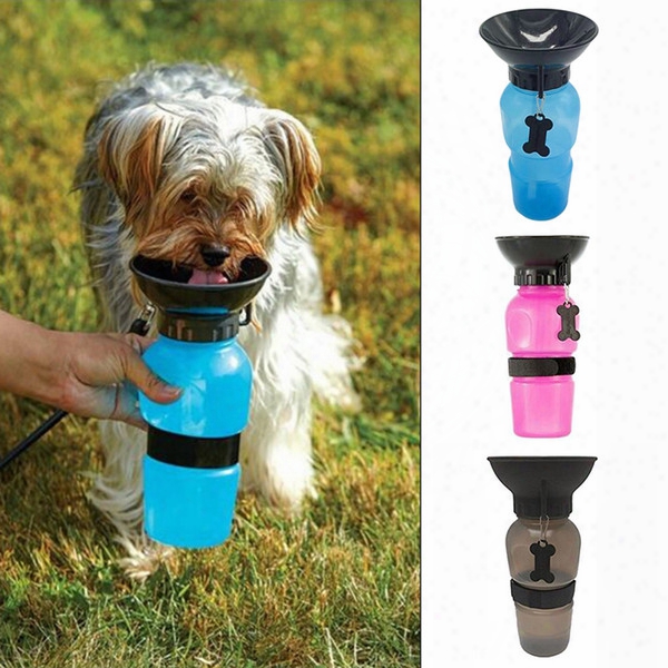 Anti-spill Out Design Dog Feeding Water  Bottle Outdoor Sport Travelling Kettle Bowl Drinking Plastic Pet Products Newest